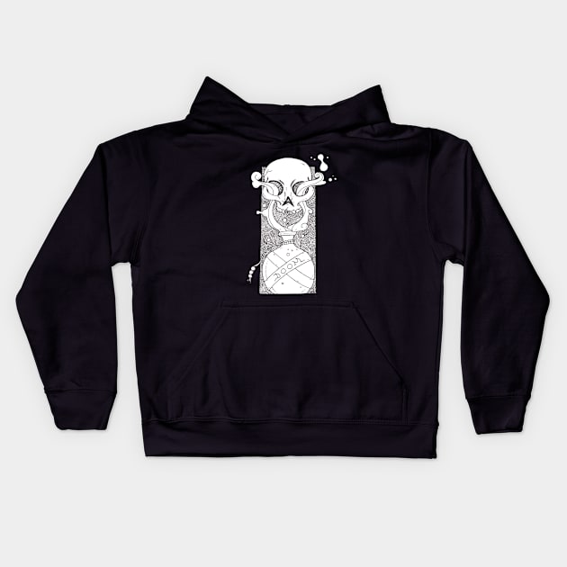 Doom (black&white) Kids Hoodie by TaliDe